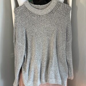 American Eagle Outfitters Gray Cowl Neck Sweater